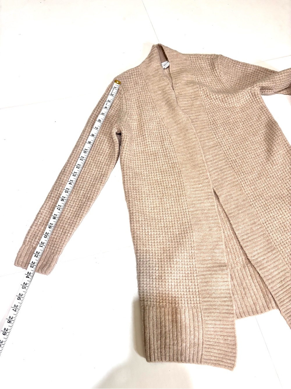 Old Navy Cozy Open-Front Cardigan - Light Beige - Picture 10 of 11